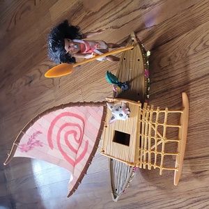 Hasbro Inc - Disney Princess Dolls - Moana - Moana Starlight Boat with friends